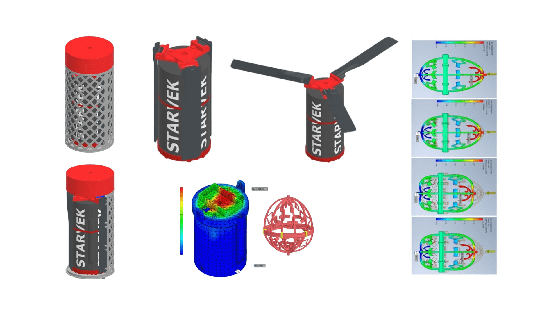 Render 3D y Ensamblaje del STARVEK-SAT-1